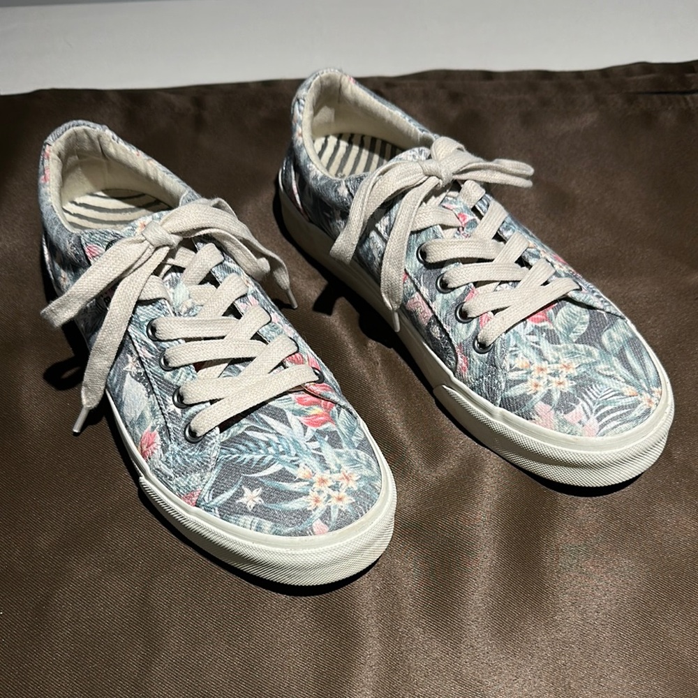 Floral Canvas Sneakers